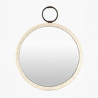 Opale Accent Mirror on a white background at Addison West