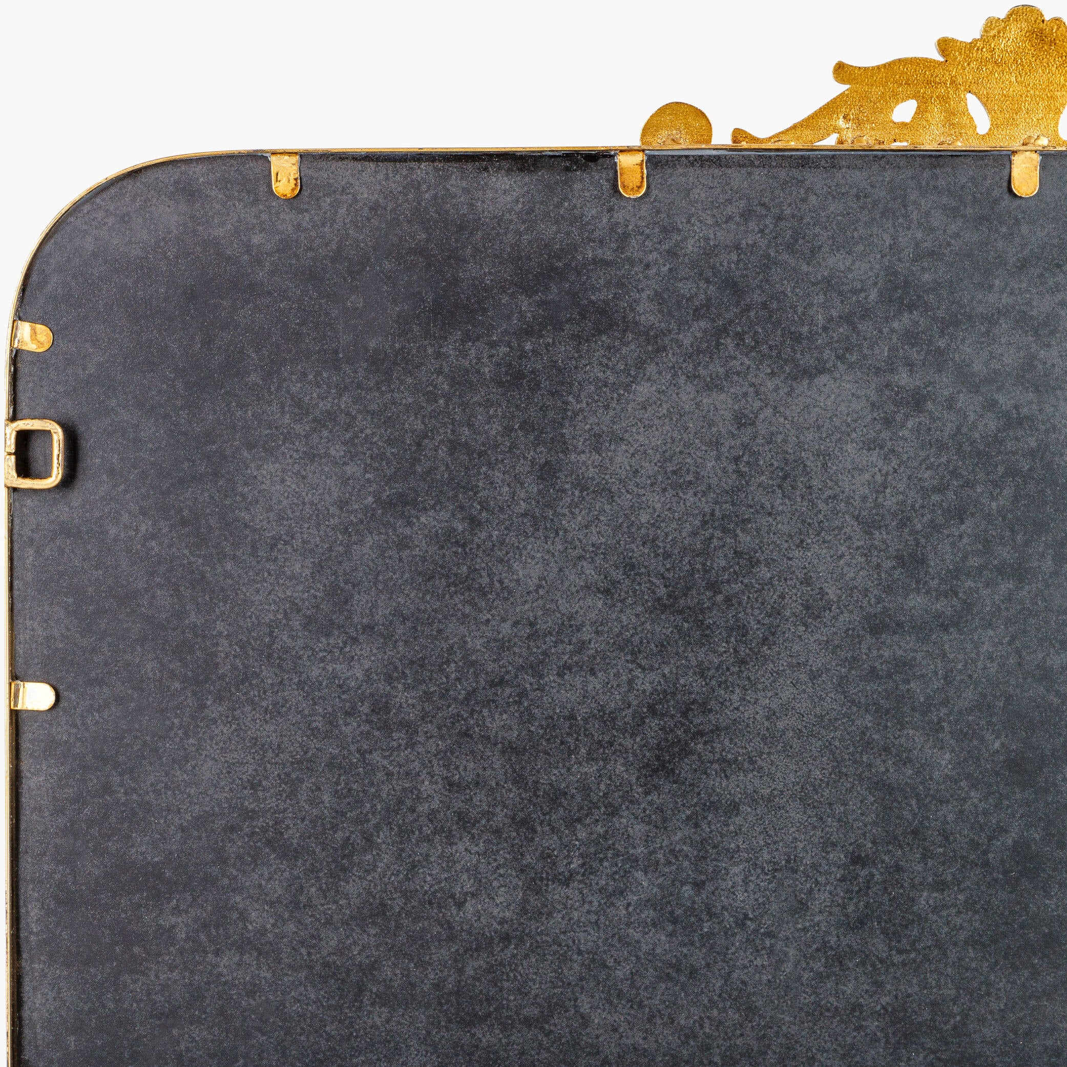 Back of Aarlen Mantel Mirror on a white background at Addison West