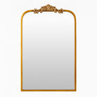 Aarlen Accent Mirror in Antiqued Gold on a white background at Addison West