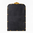 Back of Aarlen Accent Mirror in Antiqued Gold on a white background at Addison West