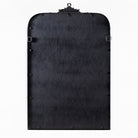 Back of Aarlen Accent Mirror in Antiqued Black on a white background at Addison West