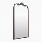 Aarlen Accent Mirror in Antiqued Black on a white background at Addison West