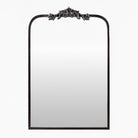 Aarlen Accent Mirror in Antiqued Black on a white background at Addison West
