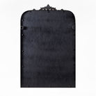 Back of Aarlen Accent Mirror in Antiqued Black on a white background at Addison West