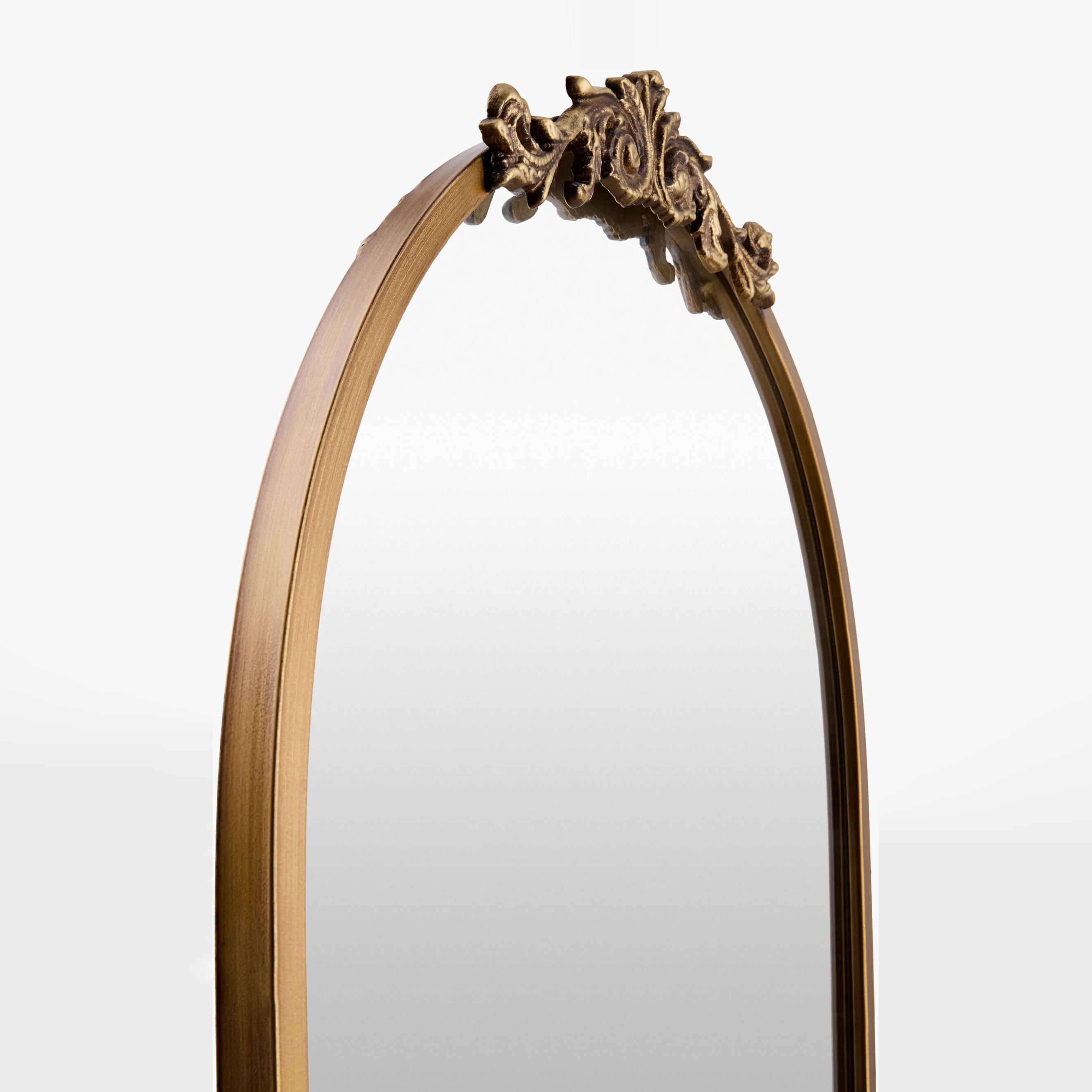 Close up of Aarlen Accent Mirror on a white background at Addison West