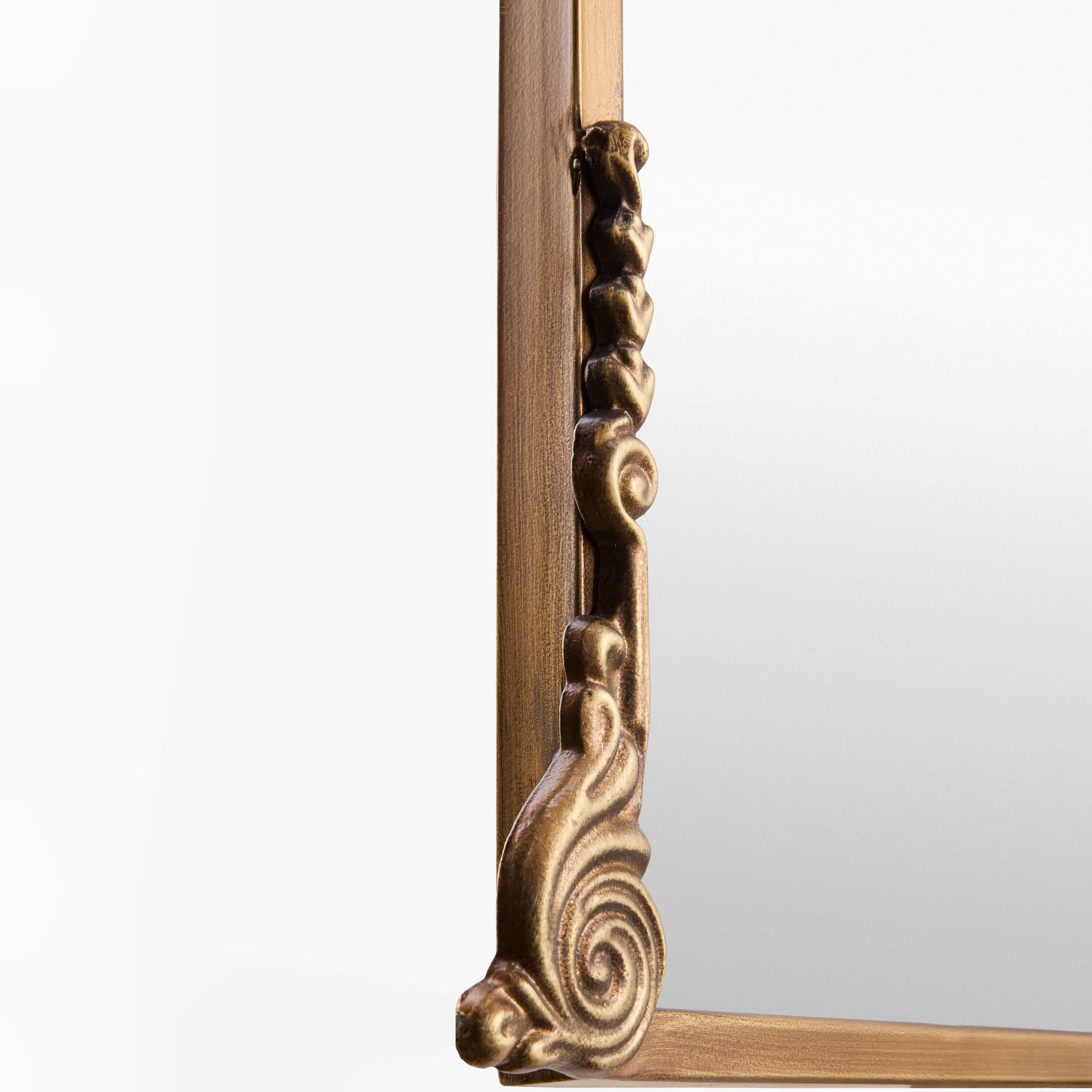 Close up of Aarlen Accent Mirror on a white background at Addison West