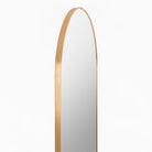 Close up of Aranya Arch Full Length Mirror on a white background at Addison West