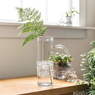 Simon Pearce  Echo Lake Gather Vase on a white background at Addison West