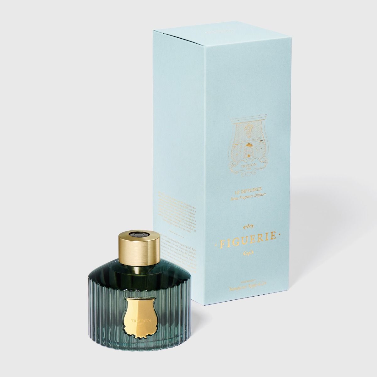 Trudon Figuerie "Fig Leaves and Hyacinth" Diffuser on a white background at Addison West