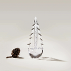 Vermont Evergreen Glass Treee, 10" on a white background at Addison West