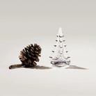 Vermont Evergreen Glass Tree, 4" on a white background at Addison West