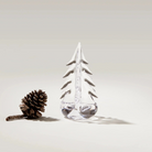Vermont Evergreen Glass Tree, 6" on a white background at Addison West