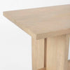 Mercana Aida accent bench of solid mango wood on a white background