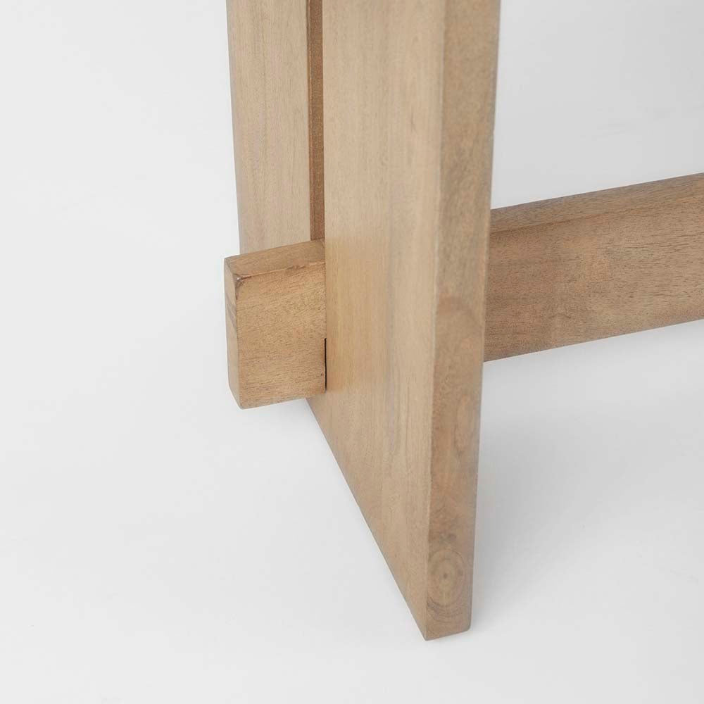 Mercana Aida accent bench of solid mango wood on a white background