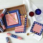 Caspari Red, White & Blue Lunch Napkins - Addison West