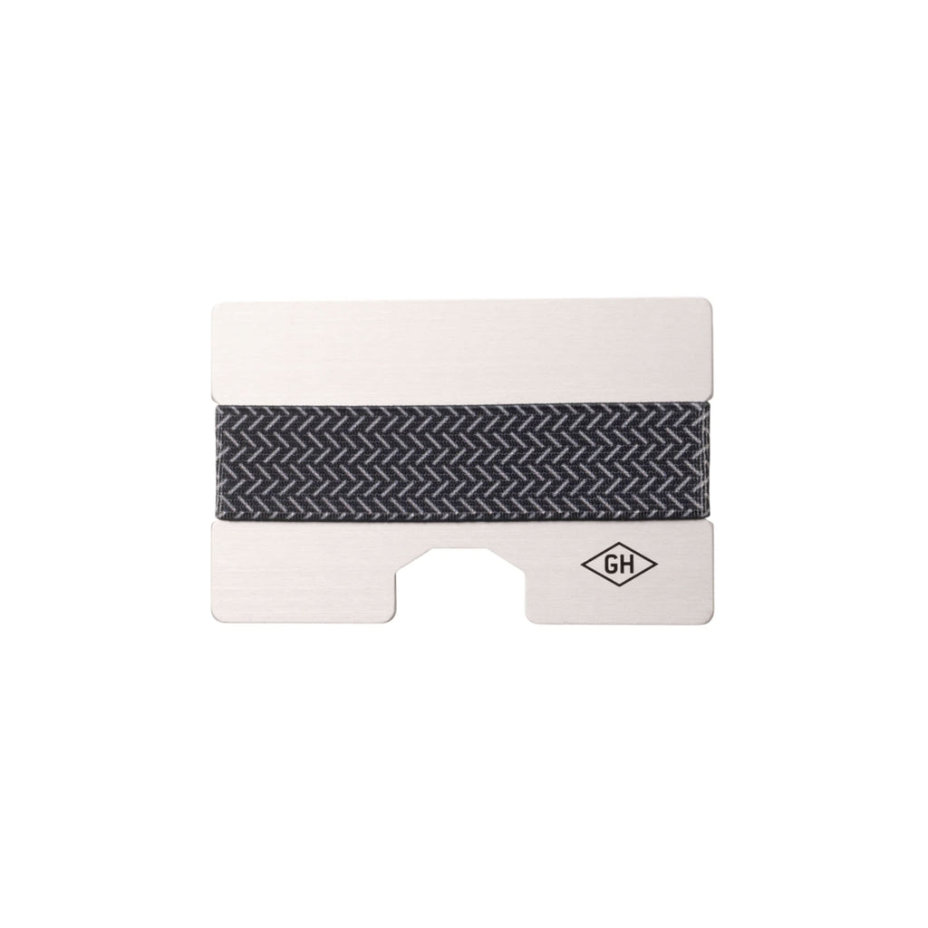 Gentlemen's hardware aluminum card holder on a white background