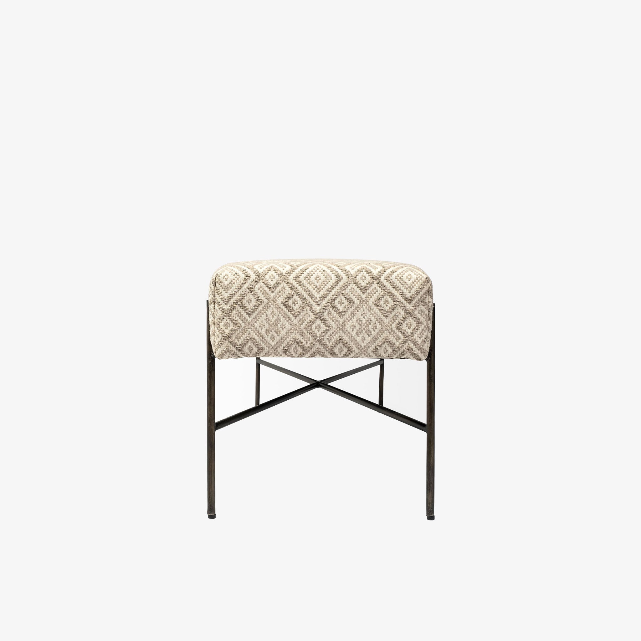 Averil Upholstered Kilim Style Bench in Cream - Addison West