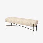 Averil Upholstered Kilim Style Bench in Cream - Addison West