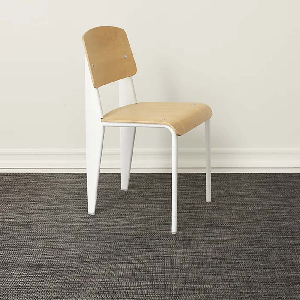 Chilewich Basketweave Woven Floor Mats - Carbon - Addison West