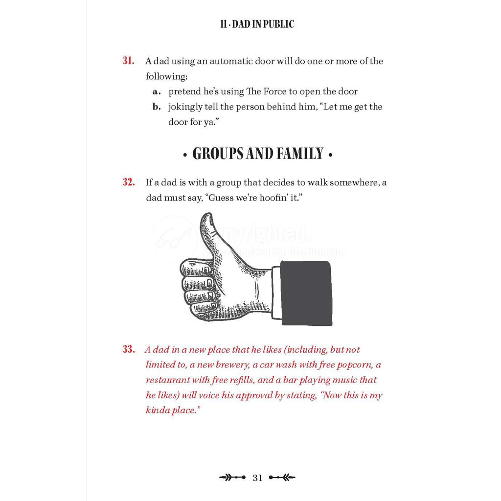 Inside pages of Dad Law: The Definitive Reference for All Things Dad