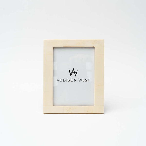 White Resin Photo Frame on a white background