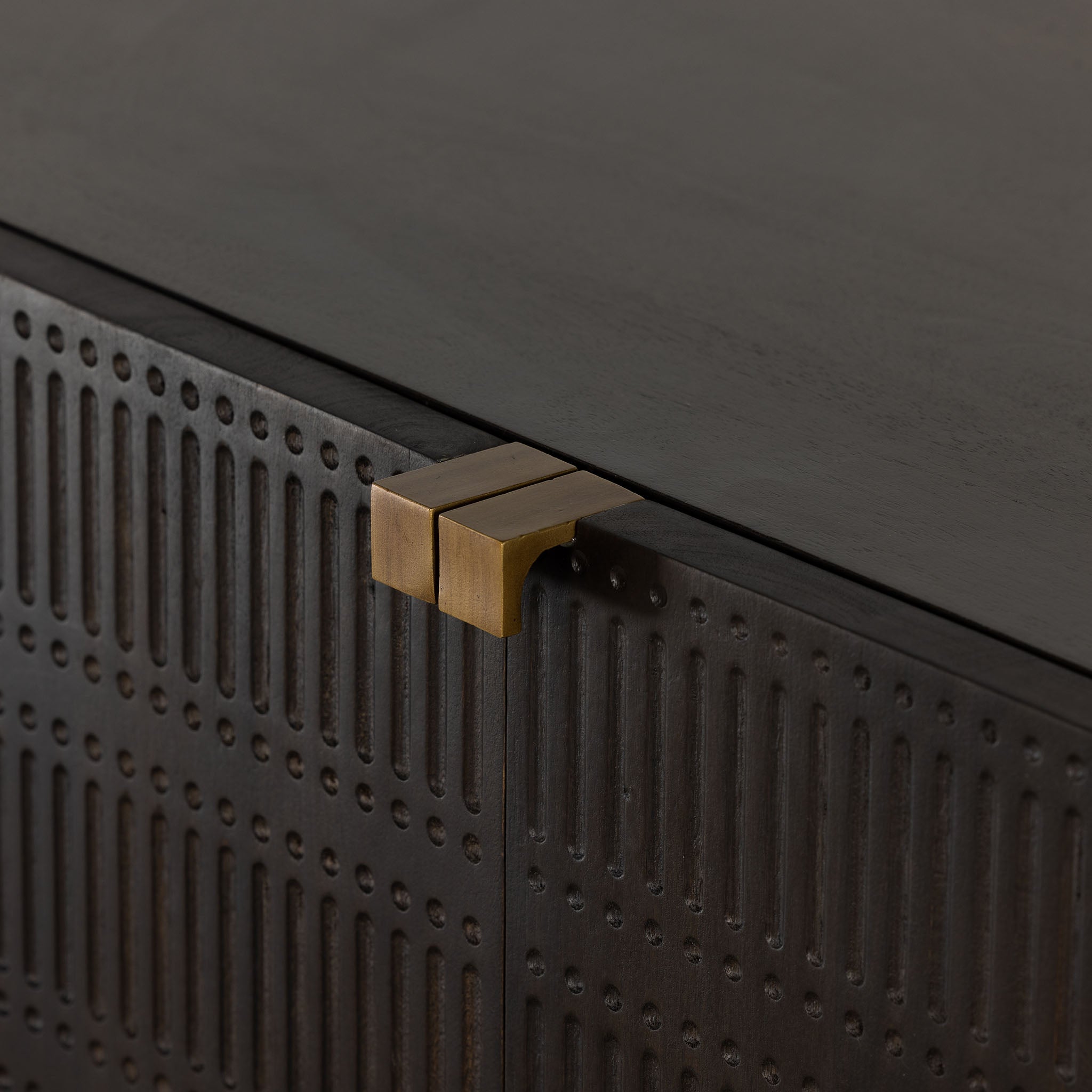 Four Hands Kelby Bar Cabinet - Vintage Brown - Addison West