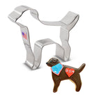 Labrador Retriever cooky cutter by Ann Clarke on a white background