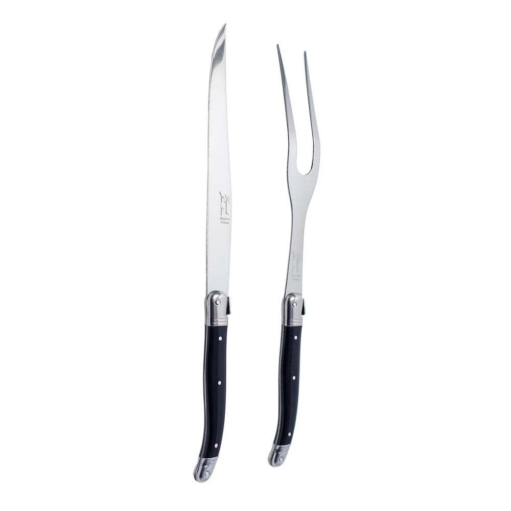 Laguiole Ebony Carving Set - Addison West