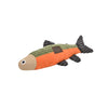Tall Tails brand plush fish dog Toy on a white background