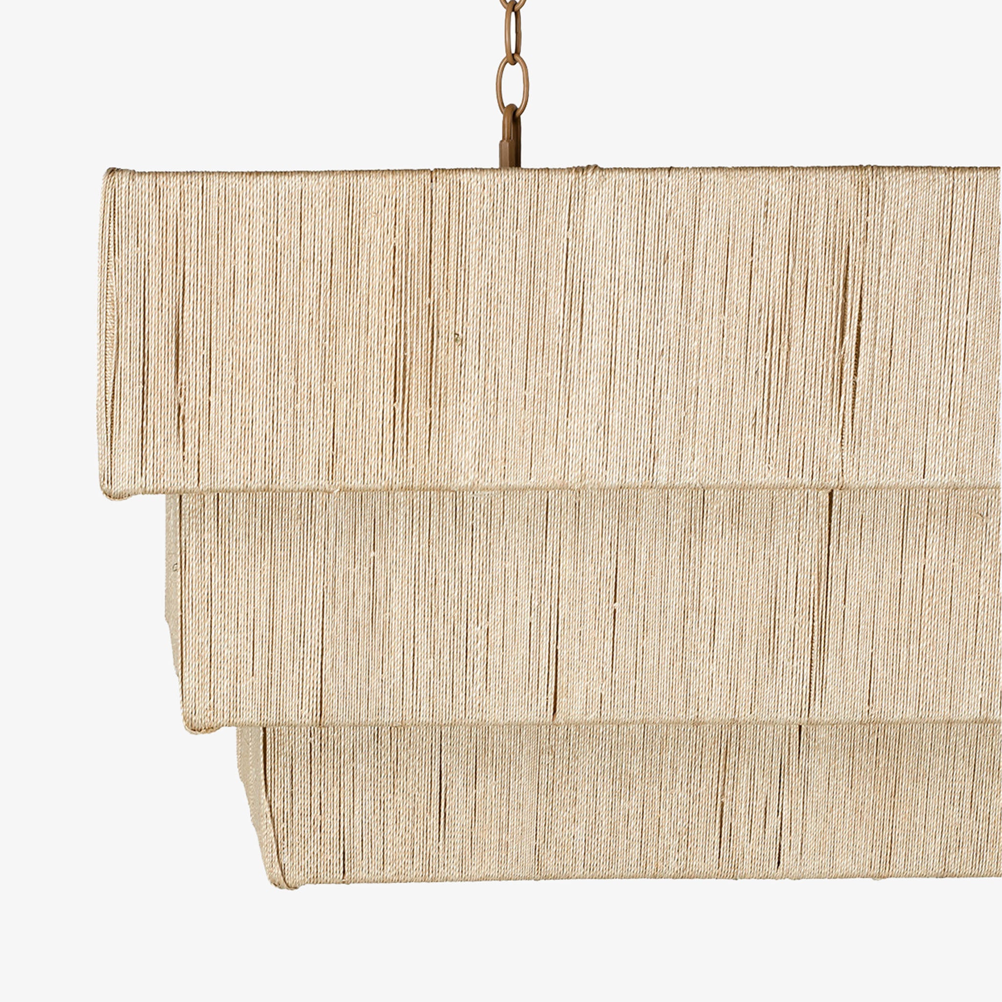 Palecek Everly Rectangular Chandelier in Natural - Addison West