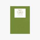 Package of Caspari Paper Linen Tablecloth in Spring Green on a white background