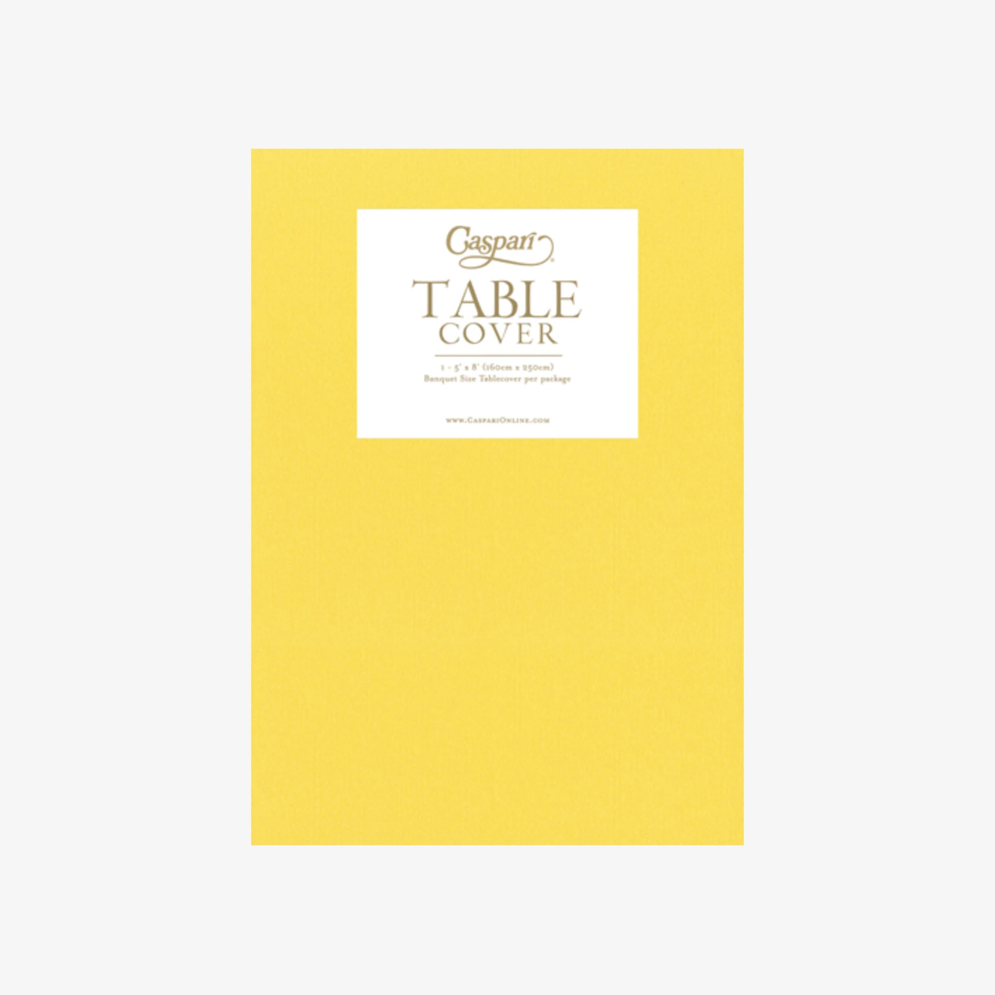 Caspari Paper Linen Tablecloth in Yellow - Addison West