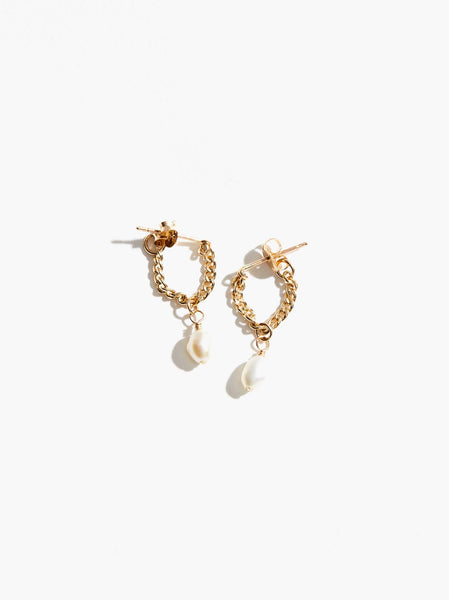 Able jewelry brand pearl drop earrings