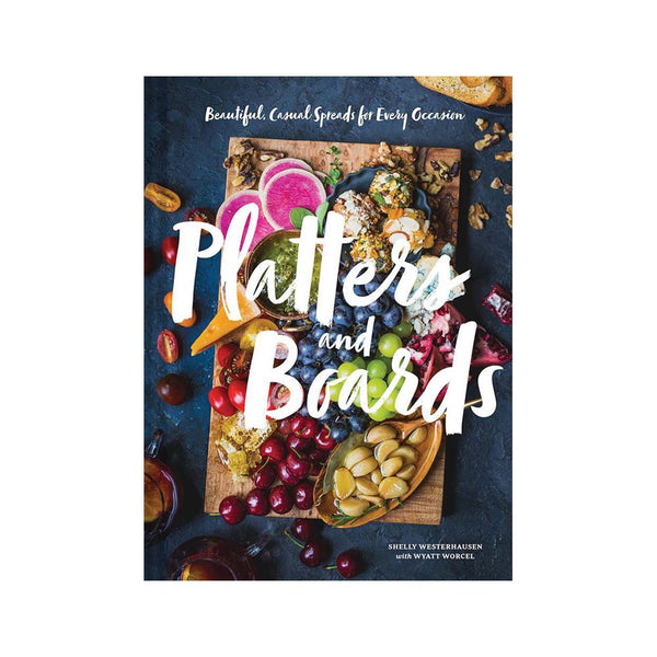 Front cover of Platters and Boards book on a white background