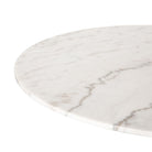 Four Hands Powell Dining Table - White Marble - Addison West