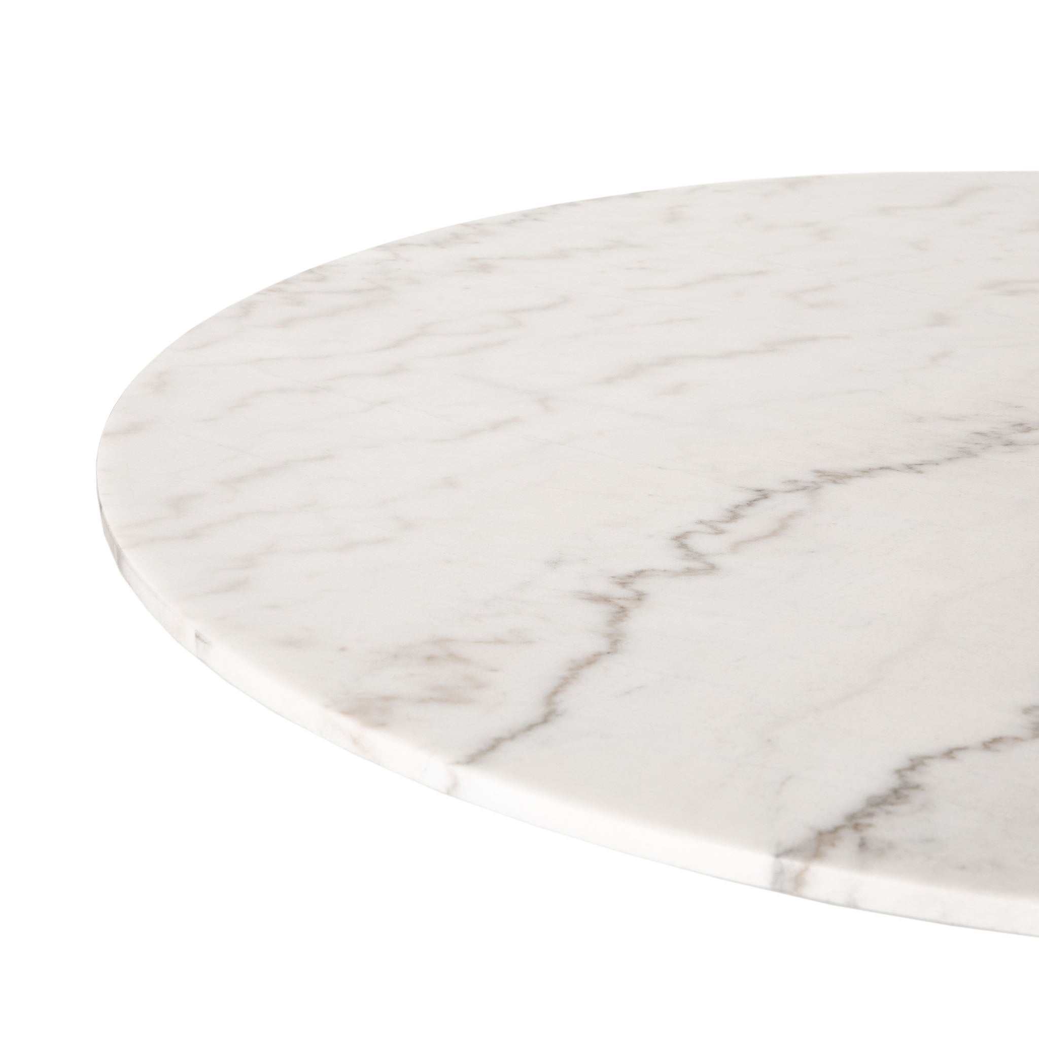 Four Hands Powell Dining Table - White Marble - Addison West