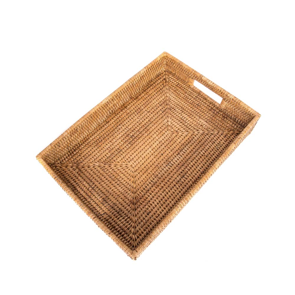 At the Ready Rattan Tray - Addison West