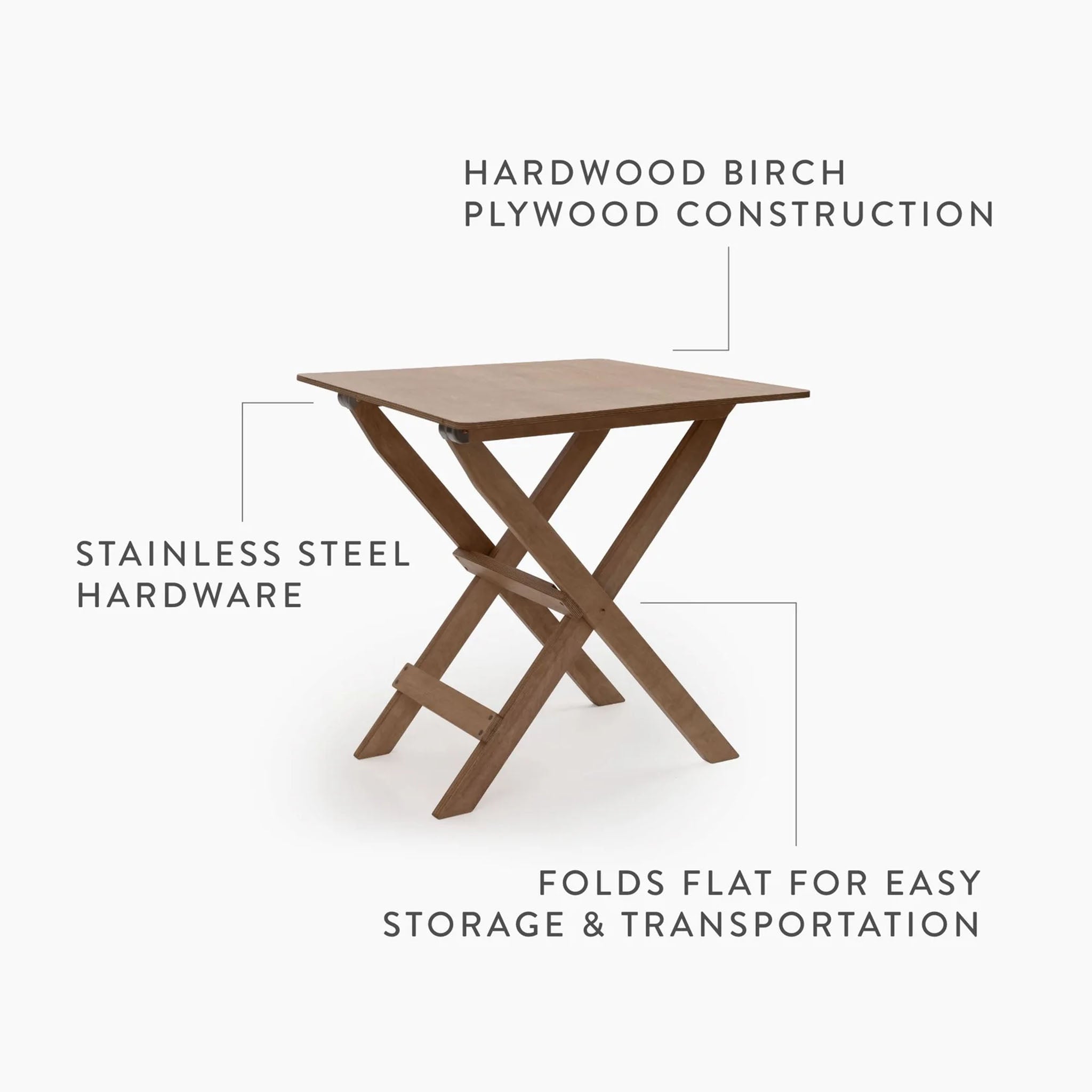 Ridgetop Wood Folding Table - Addison West