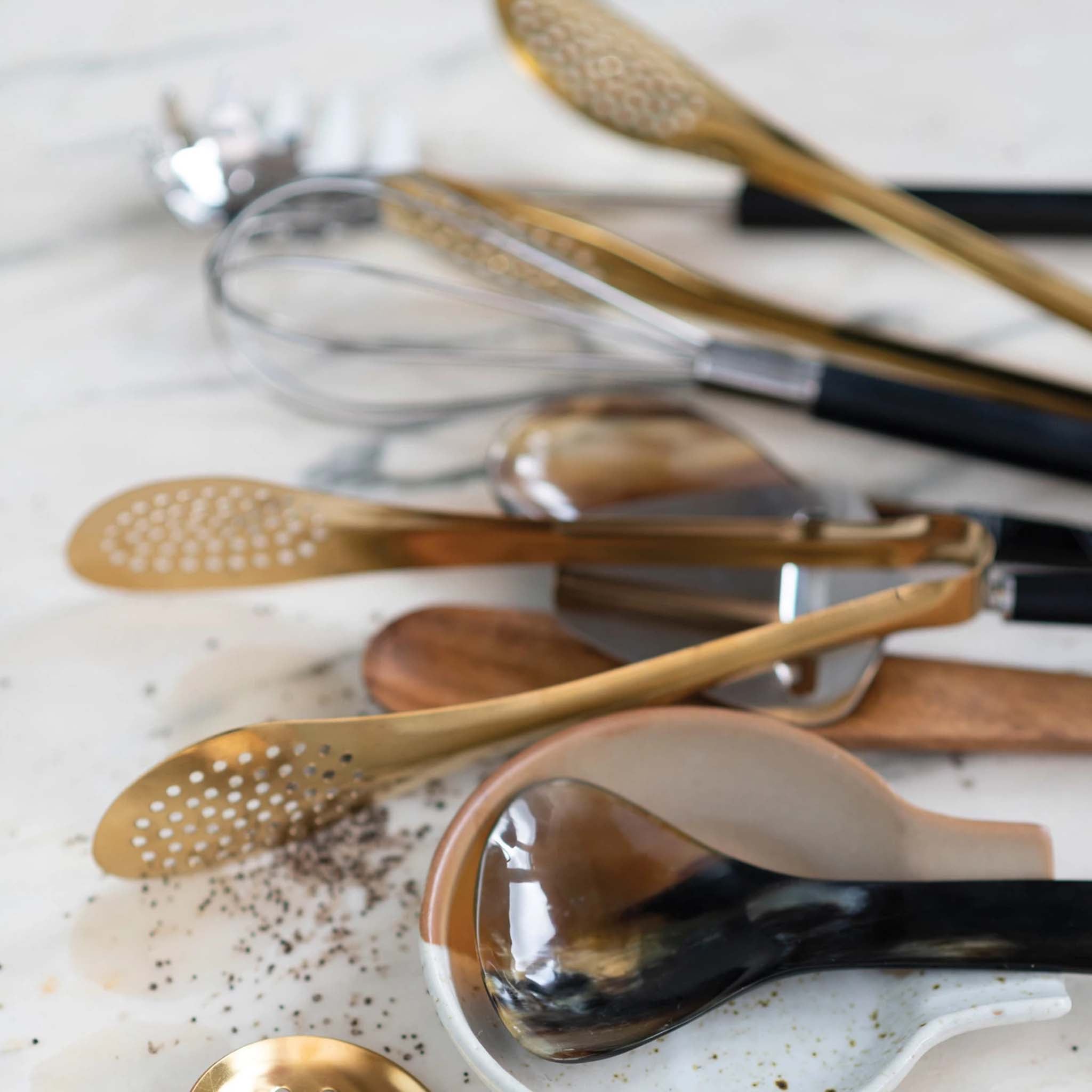 Brass-y Slotted Tongs - Addison West