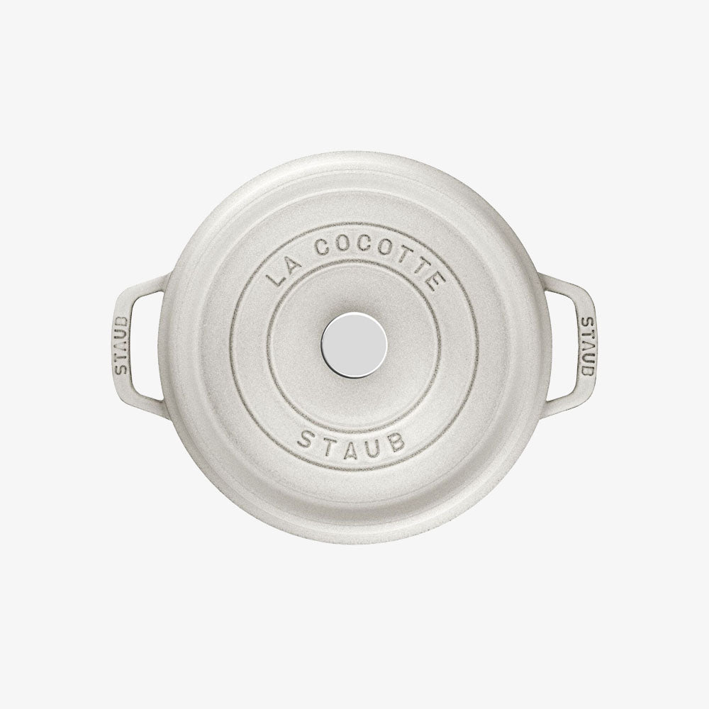 Staub 7 QT Cocotte - White Truffle - Addison West
