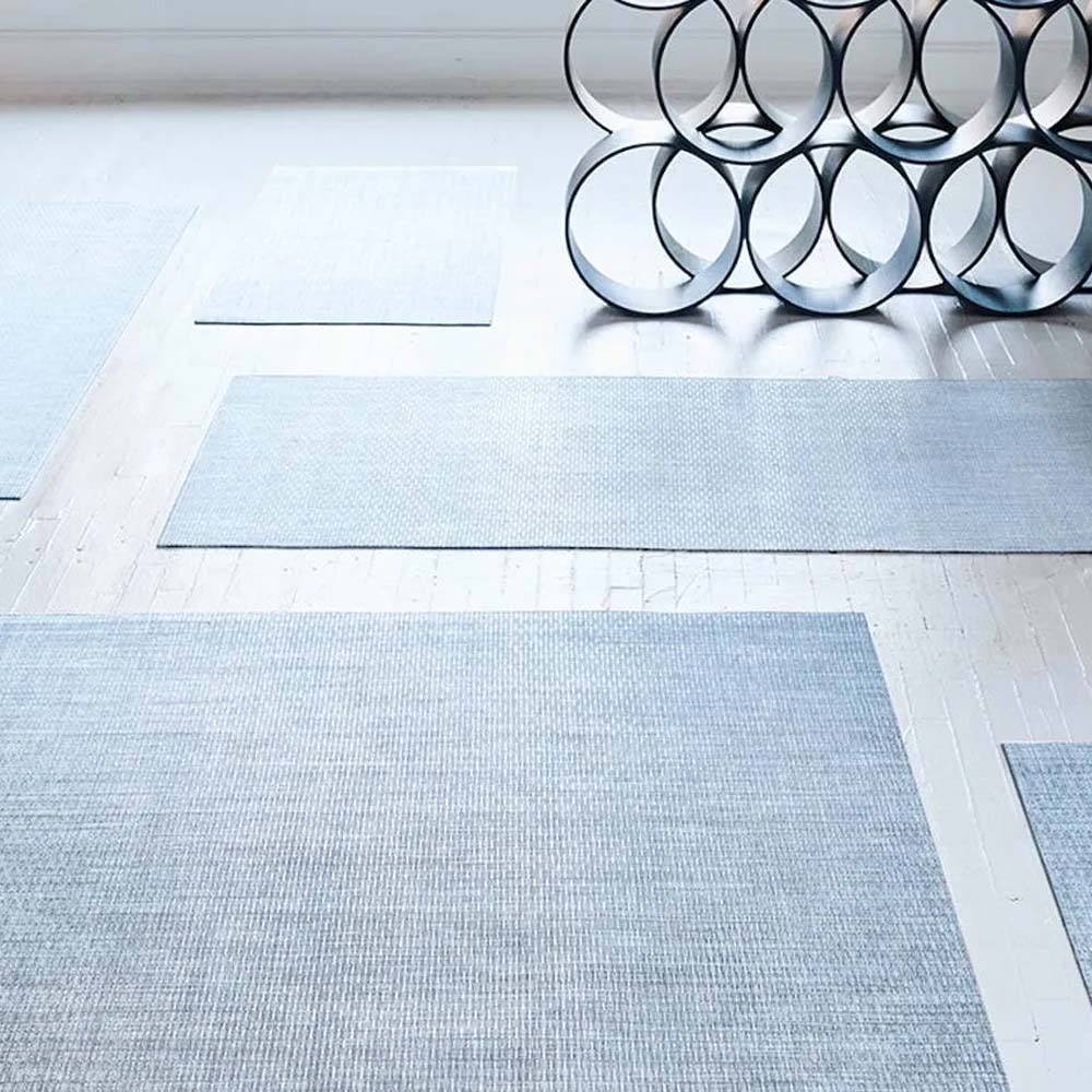 Chilewich Thatch Woven Floor Mats - Rain - Addison West