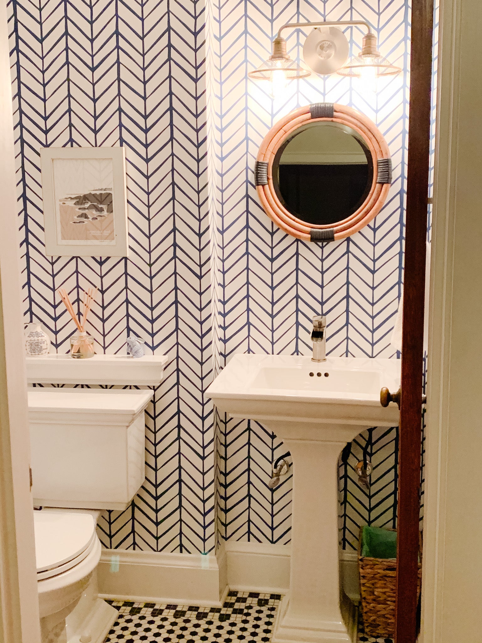 Updated Powder Room - Addison West 