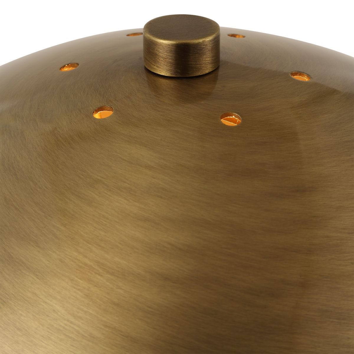 Close up of Davin Table Lamp on a white background at Addison West