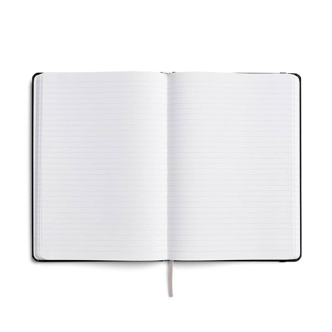 Karst A5 Hardcover Lined Notebook in Pinot on a white background at Addison West