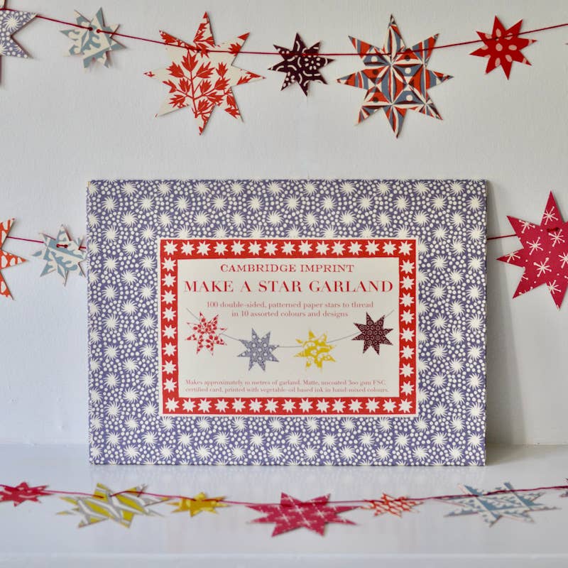 Make A Star Garland on a white background at Addison West