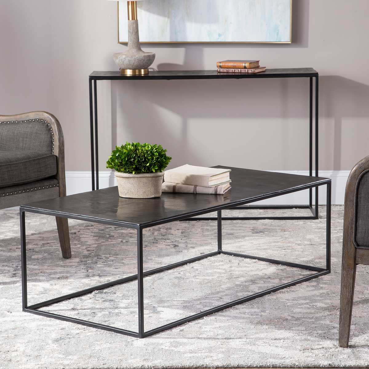 Corbett Coffee Table in a living room at Addison West