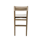 Back of Linen Prescott Counter Stool on a white background at Addison West