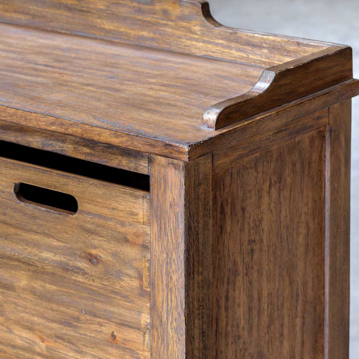 Close up of Ardwick Cupboard on a grey background at Addison West