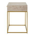 Side of Pemberley Side Table on a white background at Addison West