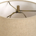 Close up of Perris Buffet Lamp on a white background at Addison West